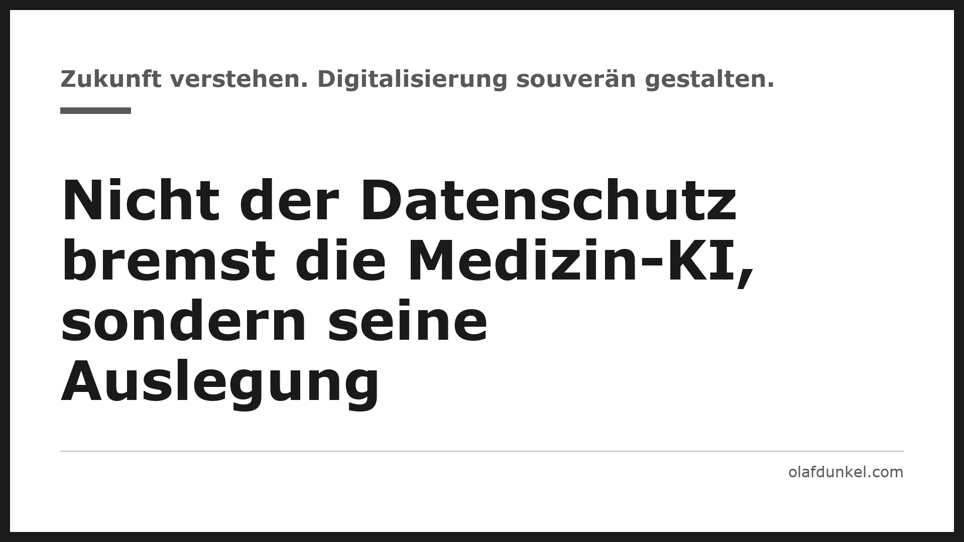 Grafikkarte: Nicht der Datenschutz bremst die Medizin-KI, sondern seine Auslegung