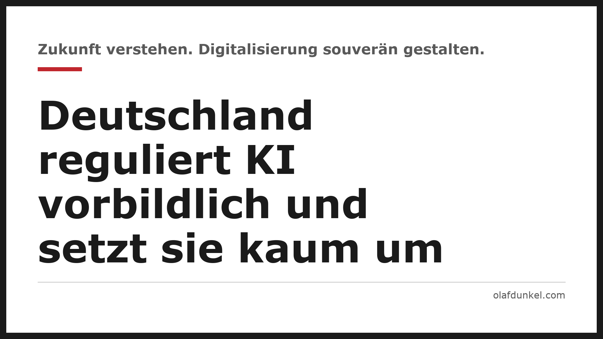 Grafikkarte: Deutschland reguliert KI vorbildlich und setzt sie kaum um