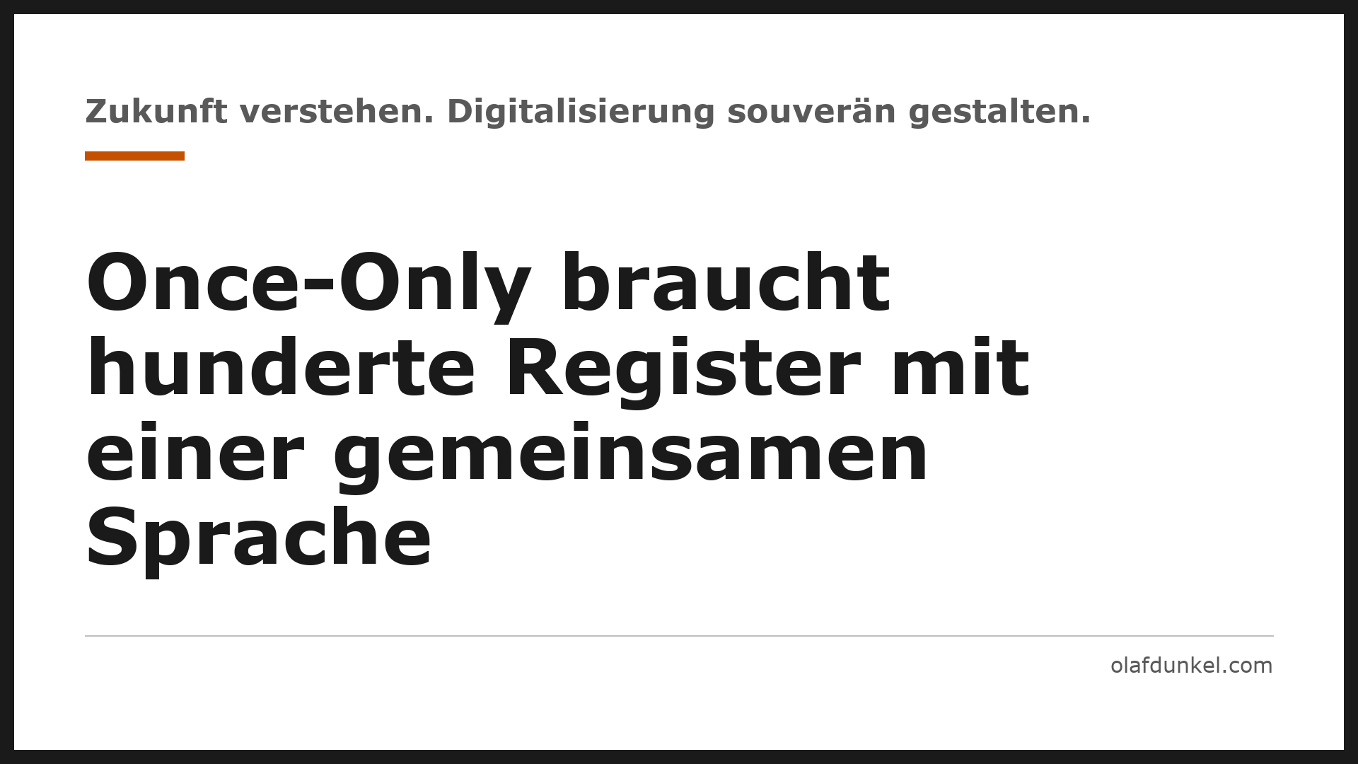 Grafikkarte: Once-Only braucht hunderte Register mit einer gemeinsamen Sprache