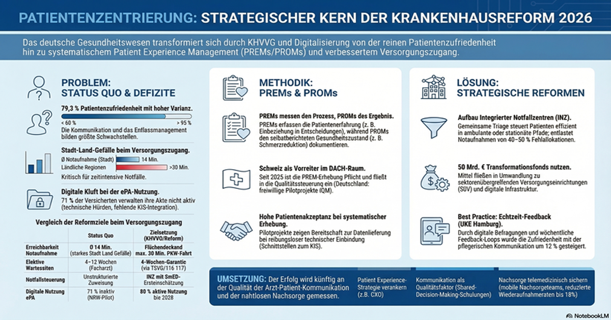 Patientenzentrierung: Strategischer Kern der Krankenhausreform 2026